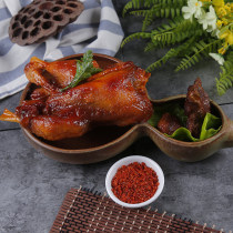 Simulation food model custom restaurant fake food production Datang gourd chicken mold display food Shaanxi famous dishes