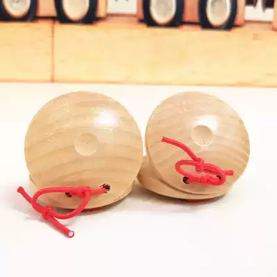 Orff children's percussion instrument Spanish wood round dance board Castanets Three and a half sentences Da da dance board