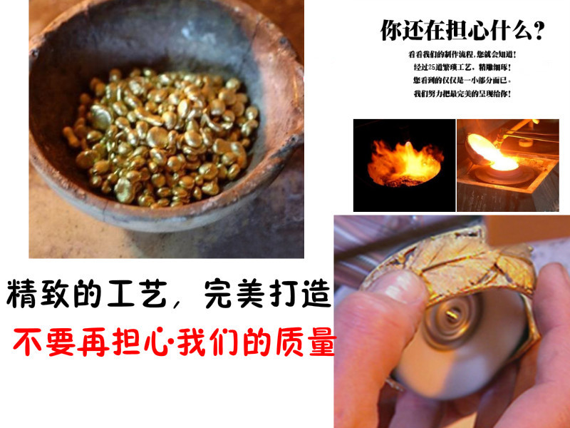 Nhẫn vàng cát không phai của Việt Nam đồng tiền vàng dày đôi vàng đôi nam nữ nhẫn 24K nhẫn mạ vàng trang sức cưới nhẫn bạch kim nam