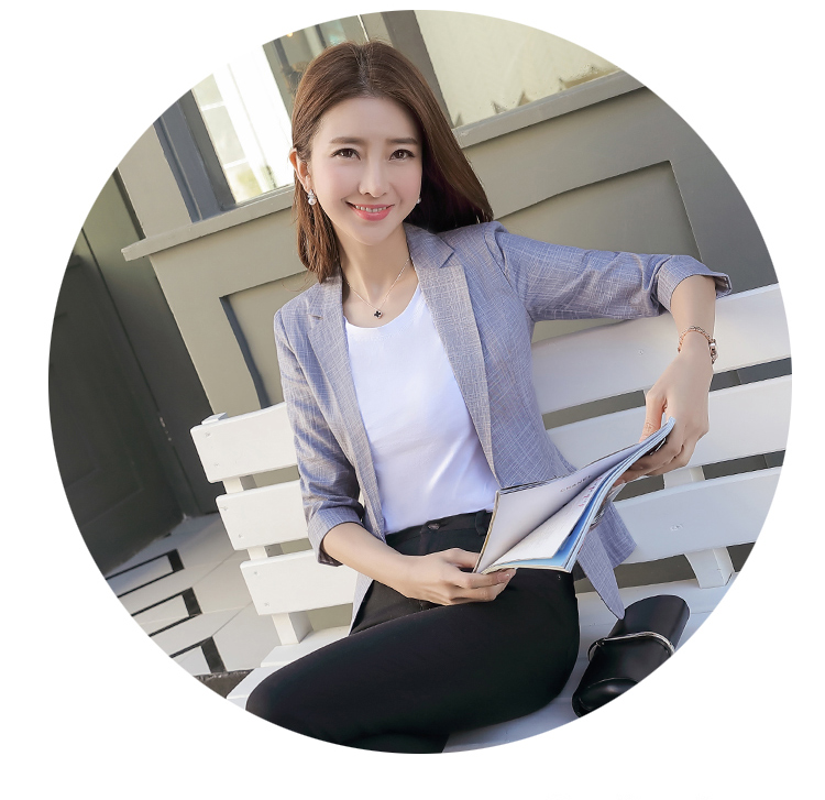 Áo khoác cotton và linen nhỏ phù hợp với áo khoác nữ 2018 hè mới phiên bản Hàn Quốc của phần mỏng thời trang khí chất tay áo hoang dã giản dị các kiểu đầm đẹp