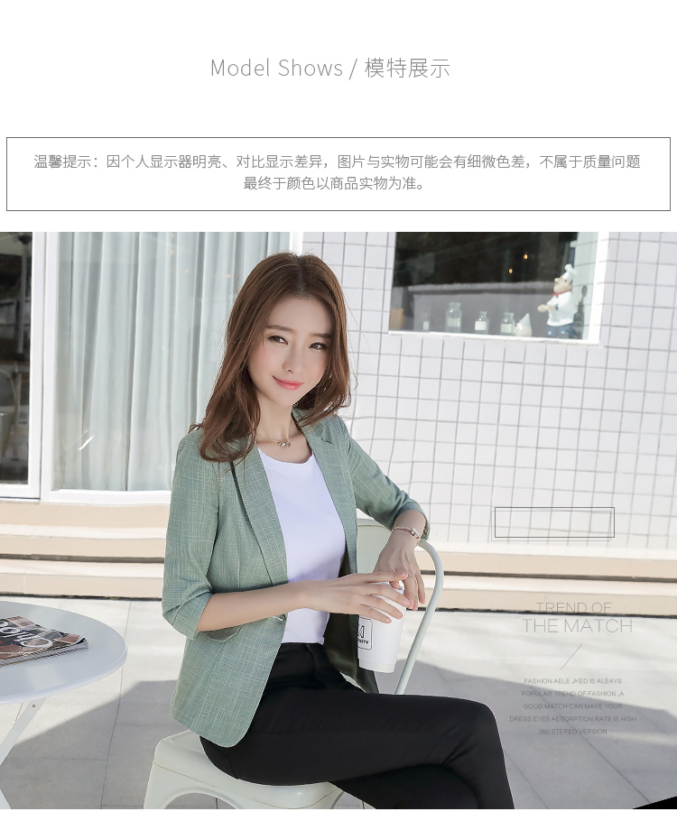 Áo khoác cotton và linen nhỏ phù hợp với áo khoác nữ 2018 hè mới phiên bản Hàn Quốc của phần mỏng thời trang khí chất tay áo hoang dã giản dị các kiểu đầm đẹp