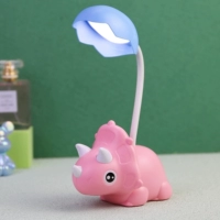 Настольная лампа Трицератопс (розовый)