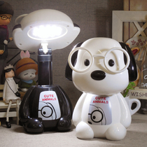 Primary school work table lighting eye protection lamp removable folding cartoon Doctor Dog small childrens night light