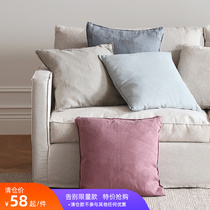 Caragle original brand Nordic minimalist linen color multicolored multicolored with core holding pillow resting on a pillow sofa pillow