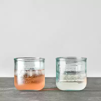 Carle Spain imported environmentally friendly thickened handmade glass letter cup juice Milk Cup