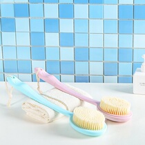 Long handle bath brush bath brush bath brush back soft wool bath brush mud removal scaling bath brush back brush