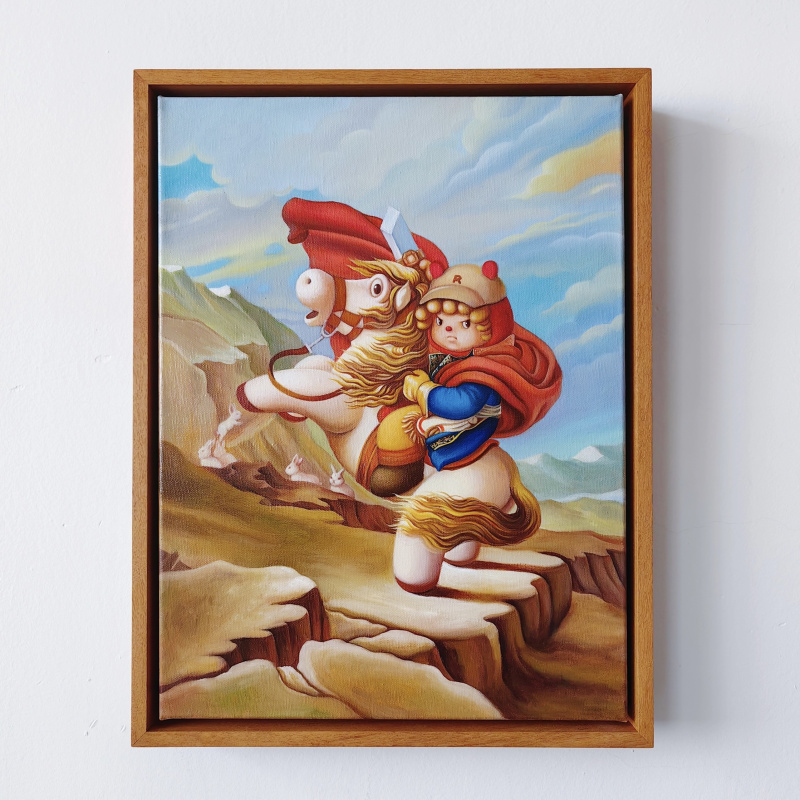 Exhibition Solid Wood L-Frame Oil Painting Frame Oil Painting Outer Frame Mounting Simple and Versatile Made of Burmese Teak Wood