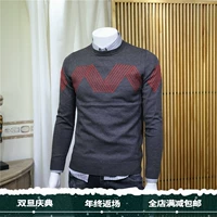 Magic Nana nam slim phiên bản Hàn Quốc của áo len cổ tròn áo len nam đơn giản cashmere cashmere 2018 mới áo phông nam hàng hiệu