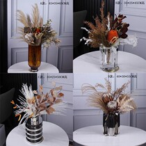 High-end Modern Aima Orange Yonnais Flowers Product Prototype room Dining Room Tea House Dining Room front desk High quality Decorative Flowers