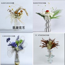 Yongsheng Dry Flowers Finished Products Modern Light Extravaganza Hotel Dining Room Table Great Tea Table Great tea table Xuanguan High quality Decorative Flower Pendulum