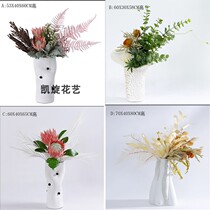 Modern light and luxurious board room table TV cabinet Xuanguan Sales at the hotel front desk High-end Decoration Simulation Flower Pendulum