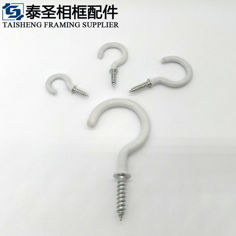 LIGHT HOOK CUP HOOK QUESTION MARK HOOK DECORATION NATIONAL PEGGING HOOK SELF-TAPPING MANUAL ROUND AUTOMATIC SCREW PHOTO FRAME ACCESSORIES TRIM