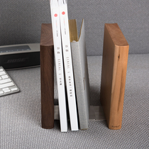 Black walnut wood book creative ins Wind Book clip book by wooden desktop clip bookshelf book plate simple book support