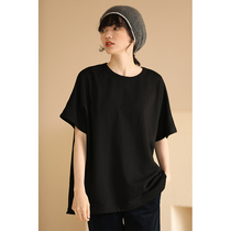 Miss Hadtooth can be worn in winter thick warm short sleeve T-shirt loose round neck with slim top