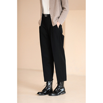 Miss Harteeth 22 Spring new embellished pear shaped slim fit solid cut loose suit tapered 90% pants children