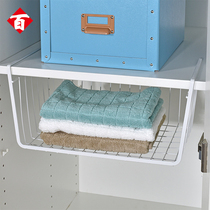 Kitchen storage rack Kitchen partition wall cabinet hanging basket Cabinet storage rack Wardrobe storage basket Wardrobe finishing basket