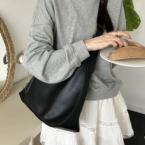 Вместительная и большая сумка через плечо, ретро универсальная сумка на одно плечо, премиум класс