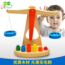 Kindergarten Wooden Enlightenment Balance Tianping Scales Children Early Education Teaching Aids Class Montessori Toys 3-5 years old