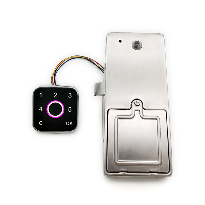 G17 fingerprint combination lock display cabinet cabinet shoe cabinet drawer intelligent touch screen color light ring