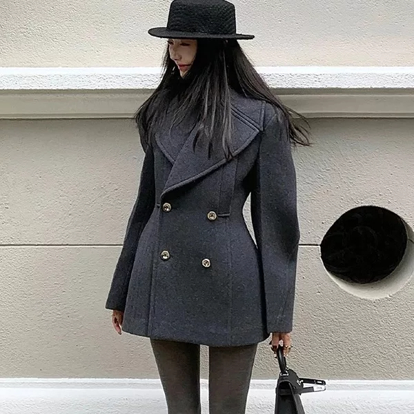 High-End Woolen Suit Coat for Women, Petite Size, 2026 Winter New Style, Very Beautiful Cashmere Wool Coat High-End Woolen Suit Coat for Women, Petite Size, 2026 Winter New Style, Very Beautiful Cashmere Wool Coat