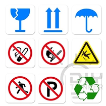 Cease the ground no smoking parking open fire fragile goods recyclable warning signs fire safety signs