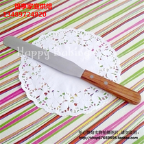 DIY Baking Tool 6 Inch Wood Handle Straight Rag Knife Kiss Knife Cake Smear Stainless Steel Baking Knife Cream Knife Springs Canton