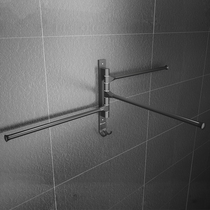 OGI space aluminum free hole rotating towel rack double three four pole multi pole bathroom bathroom corner kitchen rag