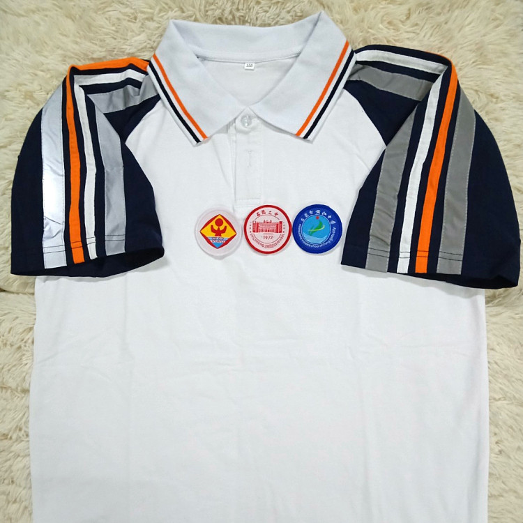 Dongguan Shilong No. 2 Middle School, Shilong No. 3 Middle School, Huangjiang Middle School uniforms, summer, autumn and winter cotton suits with school emblem sewn on