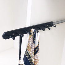 Side-mounted wardrobe hook Push-pull cabinet hanging pants rack Wardrobe hanging hook cloakroom storage storage shelf
