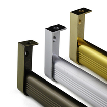 Wardrobe hanging rod bracket Cabinet flat tube flange seat Clothing bracket cross rod clothing pass fixed clothes rod extended base