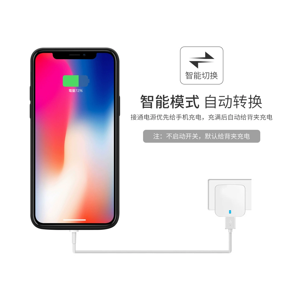 XS của Apple Clip pin sạc iphone7 6S điện dành riêng Po tối đa 8 mỏng điện thoại di động vỏ XR p - Ngân hàng điện thoại di động