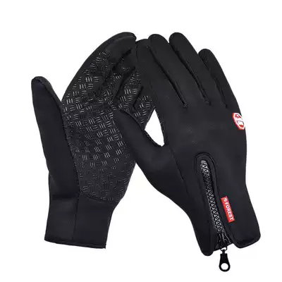 Fleer gloves men and women winter windproof touch screen riding electric car gloves locomotive full finger non-slip warm outdoor
