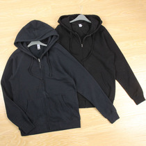 80 % cotton can not afford good fabric Spring and autumn plug relaxed leisure sports zipper and hat clothes men