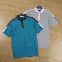 Golf Fashion Shoulder Patch Contrast Loose Sports Leisure Quick Dry Breathable Size Lapel Polo Shirt Men