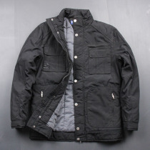 8 pockets thickened warm cotton coat Business loose large size dad outfit casual cotton clothing mens clothing