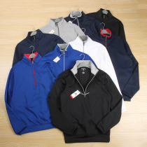 Half Zipper Soft Air Layer Refreshing Loose Casual Obesity Big Size Outdoor Sweatshirt Jacket Mens Wear