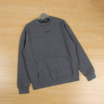 One piece of low-key European and American style fashion trend leisure large size round neck plus velvet pullover sweater mens clothing