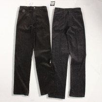 High-end cotton corduroy trousers autumn and winter business casual pants straight loose dad middle-aged young mens pants