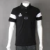 Quý ông thời trang kinh doanh Ngọc trai lưới thêu Patch mùa hè Cotton Polo Áo Lapel Loose Short tay áo thun áo thun thể thao nam Áo phông ngắn