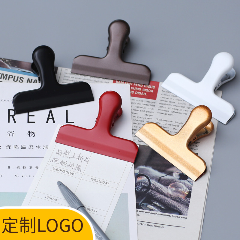 WEEK BAR Long Tail Clip Stainless Steel Food Binding Clip Nordic Ins Creative Color Closure Clip