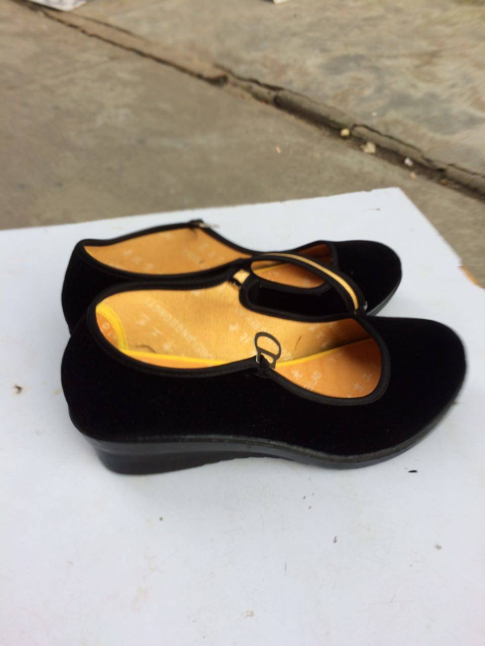 Zhengzong Old Beijing Bu Po Heel Flat Heel Cloth Shoes Rui designer Designer Roll Statue constantly bottom-Taobao