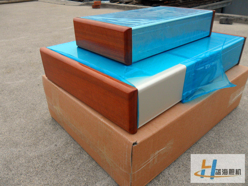 Jun Lexuan Bend DIY Electronic Tube Liner Machine Power Amplifier Ear Release Radio Aluminum Case Shell Wood Frame  