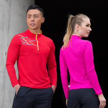 Quick-drying t-shirt womens short-sleeved quick-drying clothes spring and summer thin outdoor long-sleeved plus size fat fitness clothes sports clothes men