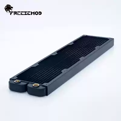 FREEZEMOD computer water-cooled copper cooling row 14 flat tube TSRP-TW single layer copper fins 12CM fan position
