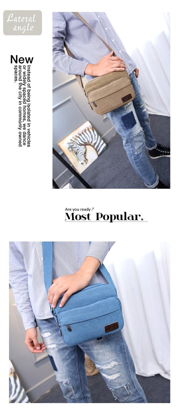 Ví nhiều lớp túi kinh doanh thu ngân túi chéo nữ túi đeo vai nam trung niên lady túi vải canvas - Túi của con người ví louis vuitton