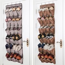 Simple door rear shoe rack Wall wall-mounted door slippers home indoor pasting storage artifact hanging door shoe rack