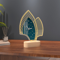 Desktop Clock Swing Piece Desktop Clock Living Room Creative Bedroom Desk Bell Mute Nordic Light Extravagant Net Red Minimalist Around The Clock