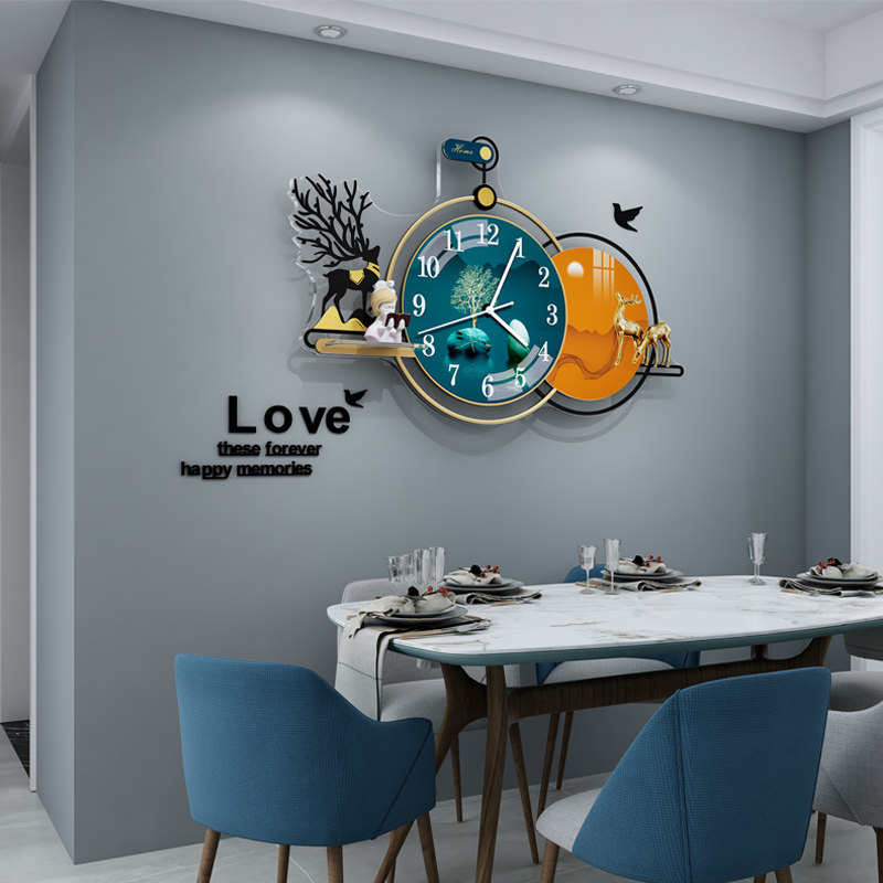 Living Room Dining Room Sofa Background Wall Decoration Painting Modern Minimalist Dining Hall Hung Painting Light Extravagant And High-end Atmosphere Genguan Mural Painting