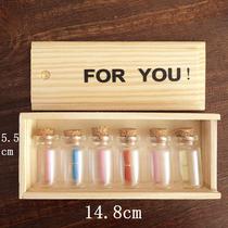 Bottle Nebula childrens wishing bottle luminous quicksand glass bottle full set of starry sky bottle material girl personality