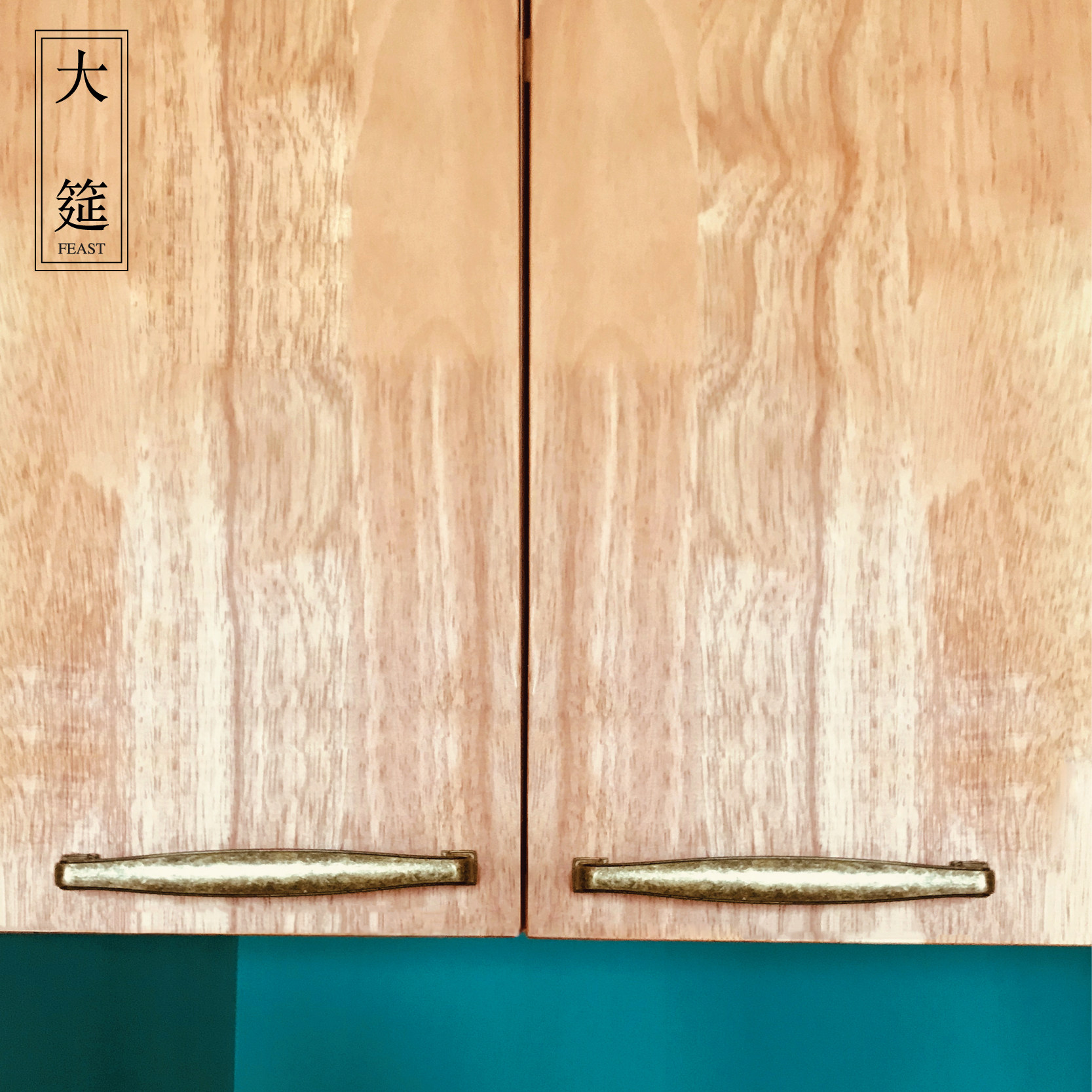 Metal handle drawer drawer drawer of large cabinet door American retro-label hand palette hand cabinet door